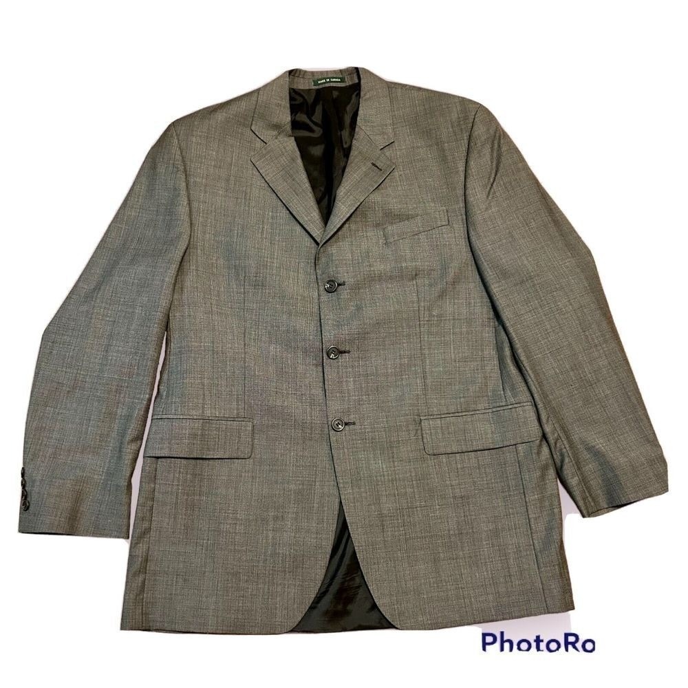Lauren Ralph Lauren Men's Suit Jacket 44x38 Tall Gray Wool Blazer office wedding